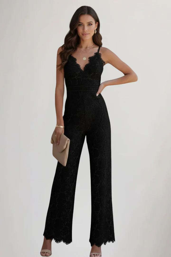 Women’s Lace Wide Leg Jumpsuit