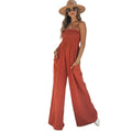 Women’s Smocked Wide-Leg Jumpsuit